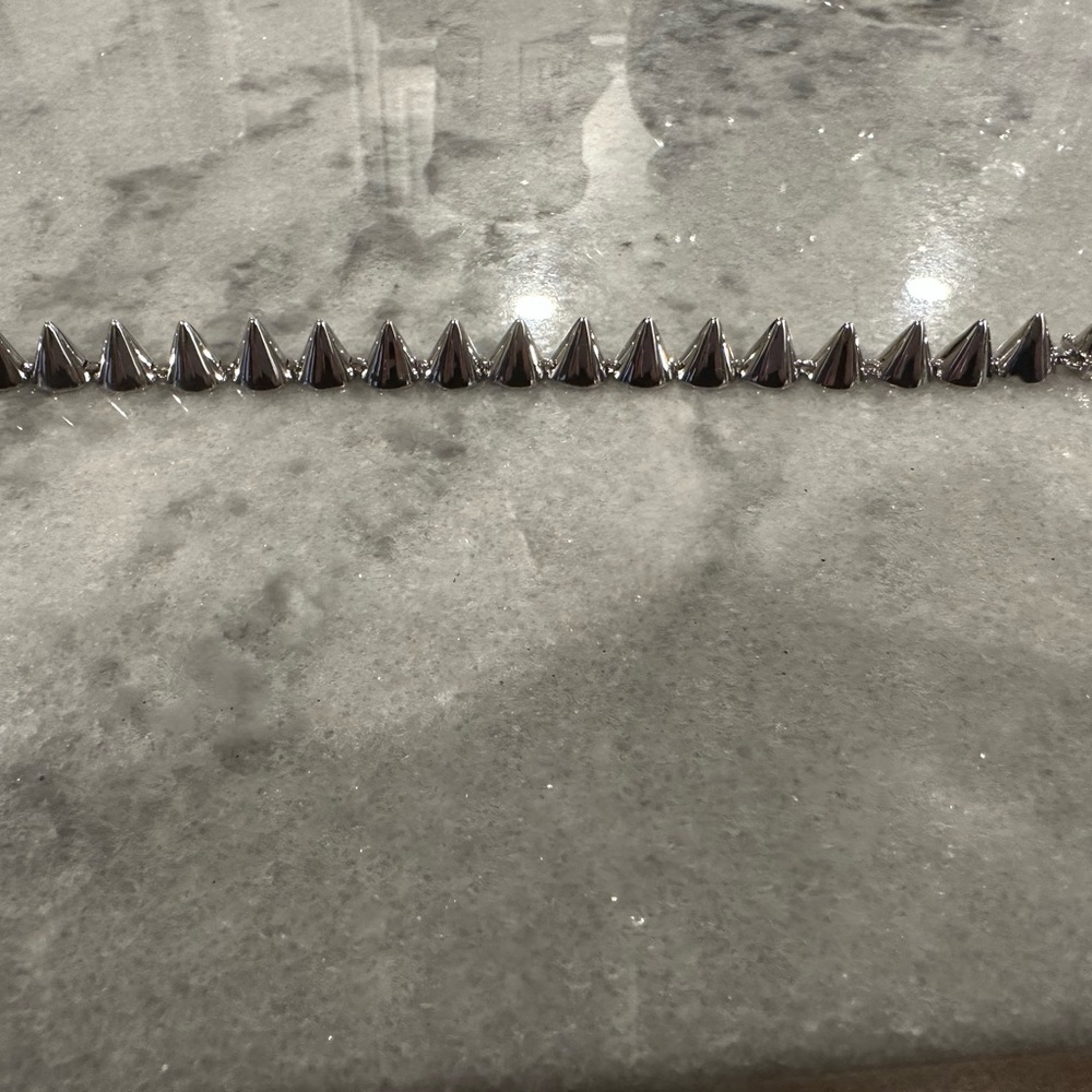 New Eddie Borgo silver cone tennis bracelet